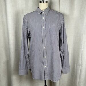 NEW! Banana Republic Slim-Fit Soft Wash Cotton Dress Shirt Men's Large Striped